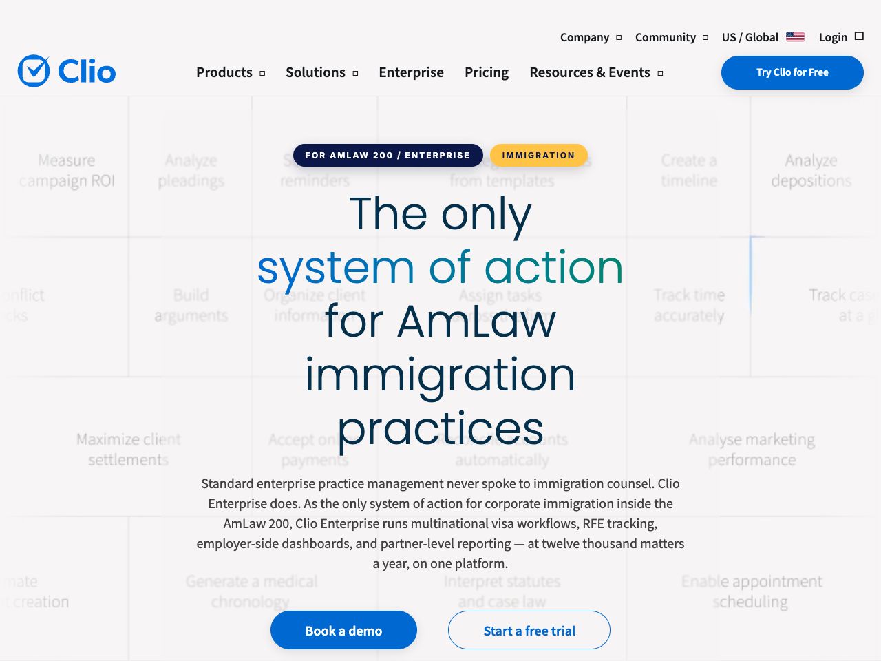 Landing page