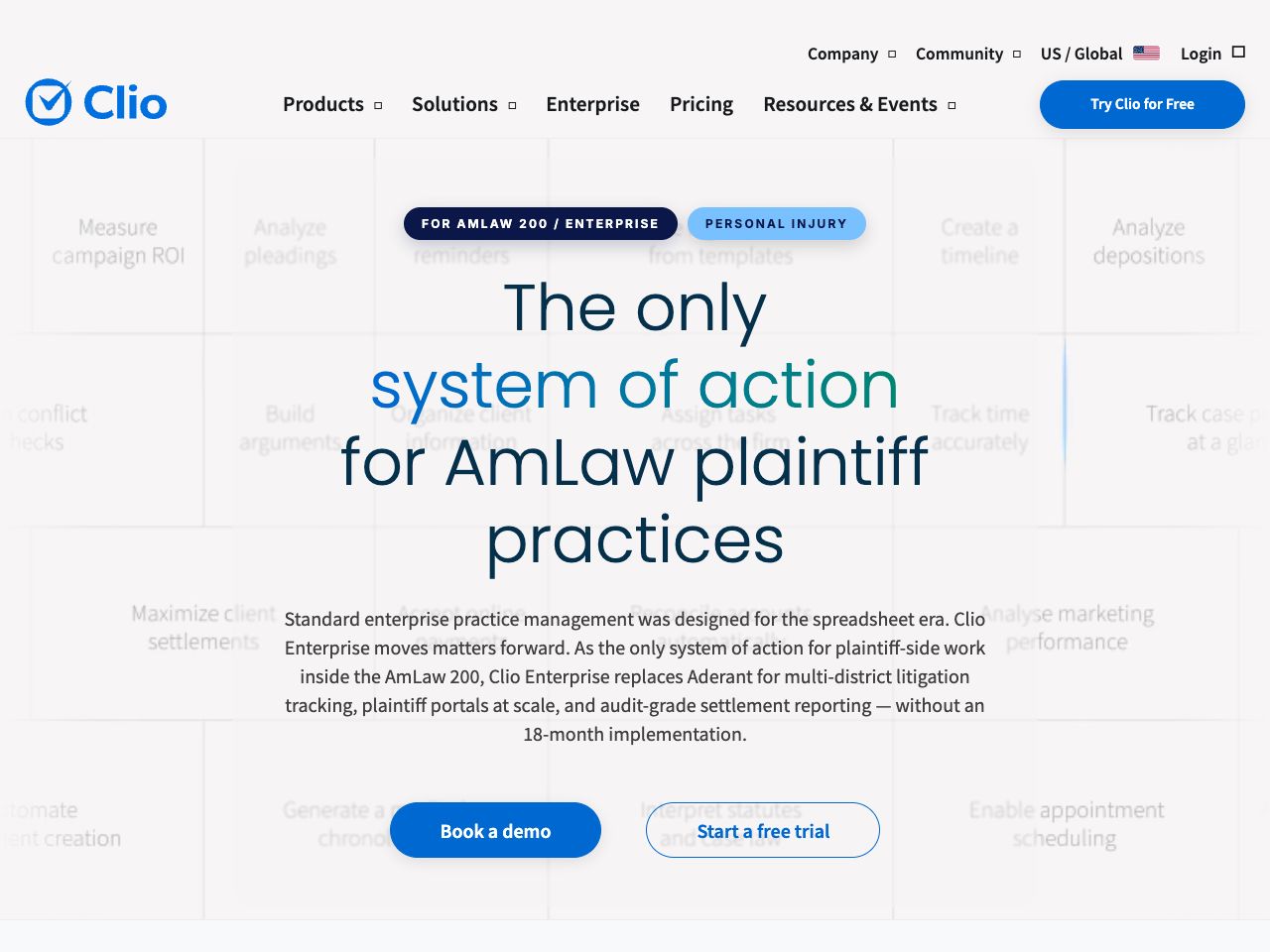 Landing page