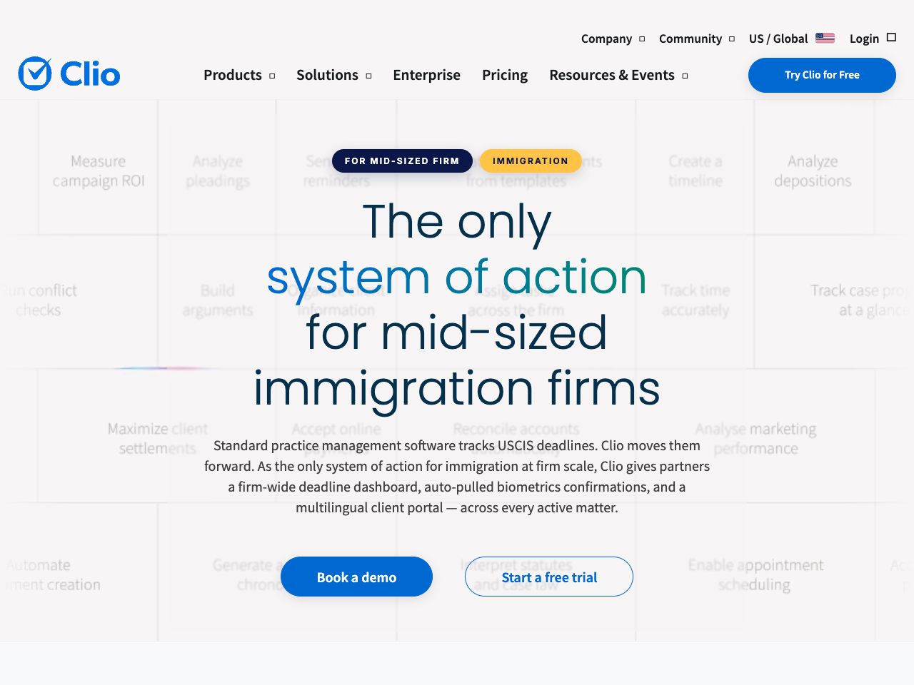 Landing page