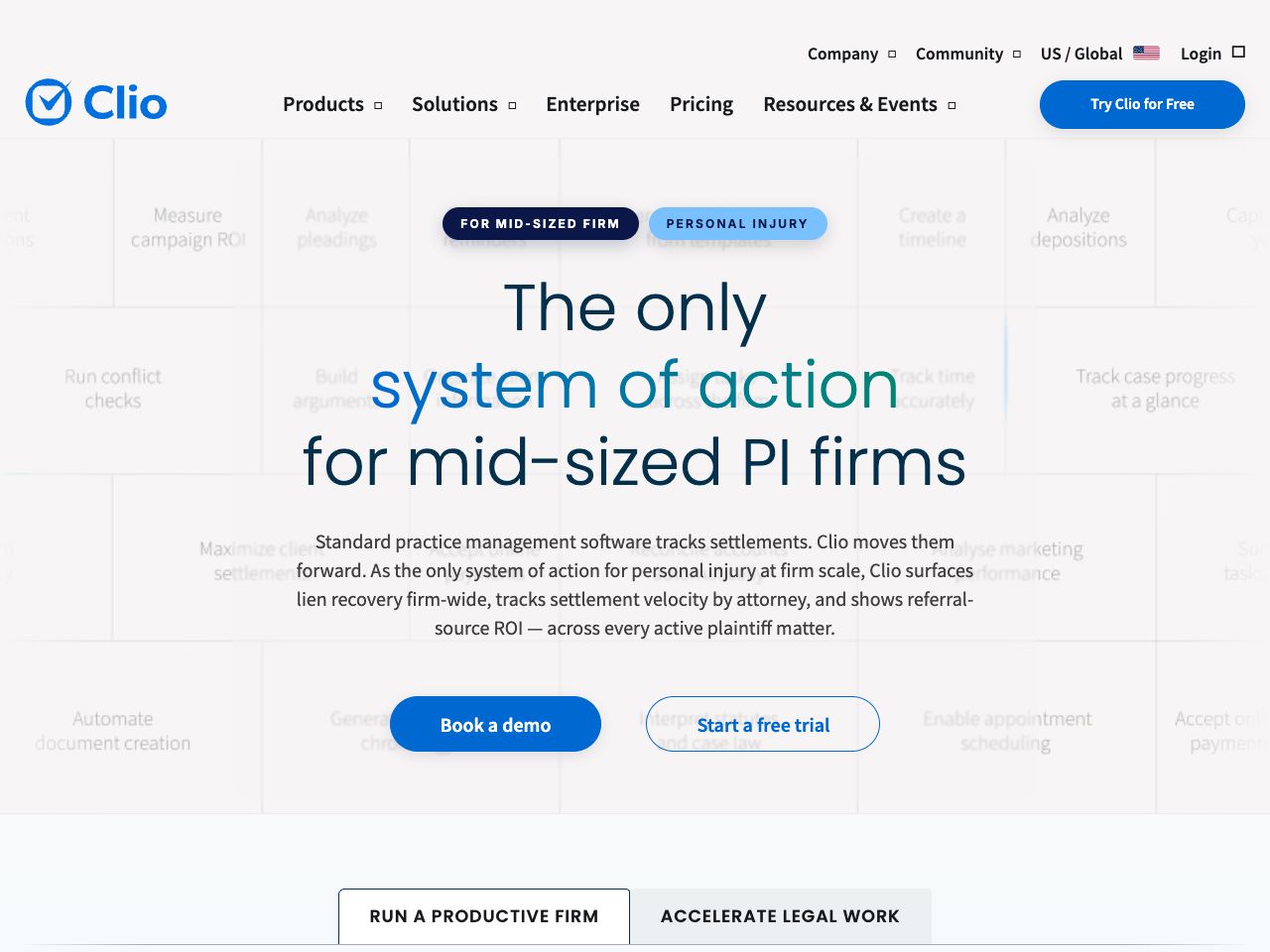 Landing page