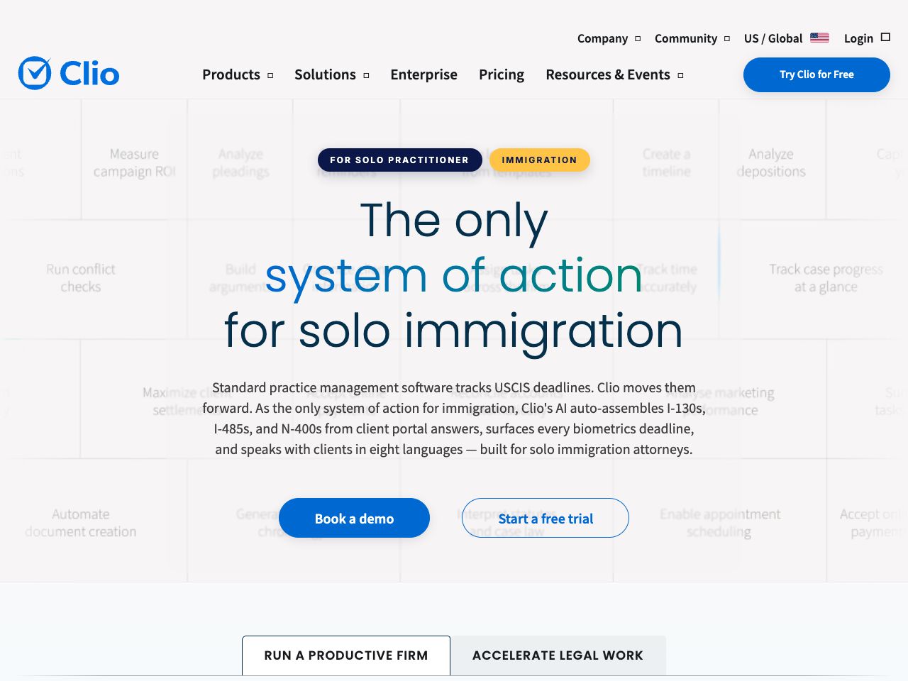 Landing page
