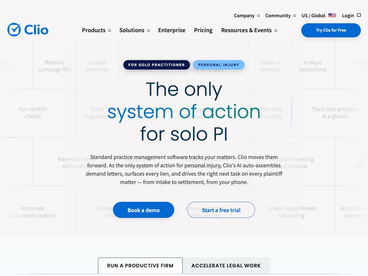 Landing page